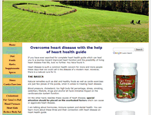 Tablet Screenshot of heart-health-guide.com